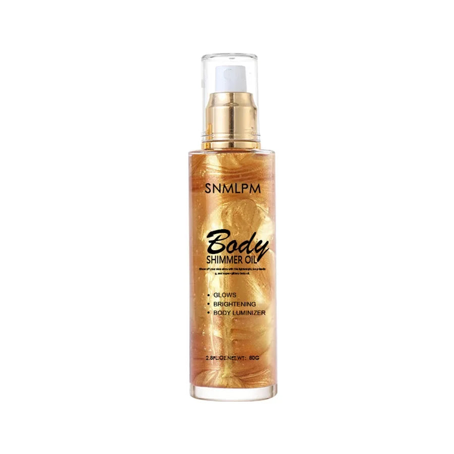 80G Body Luminous Oil Quicksand Highlight Oil Brighten Face Body Repair Highlight Oil Diamond Muscle Body Glitter Oil