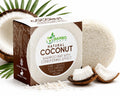 Solid Shampoo Bar and Conditioner Effect Hair Soap – 100% Organic Shampoo Bars for Hair with All Natural Plant Based Essential Oils and Zero Waste Biodegradable Packaging (Coconut)
