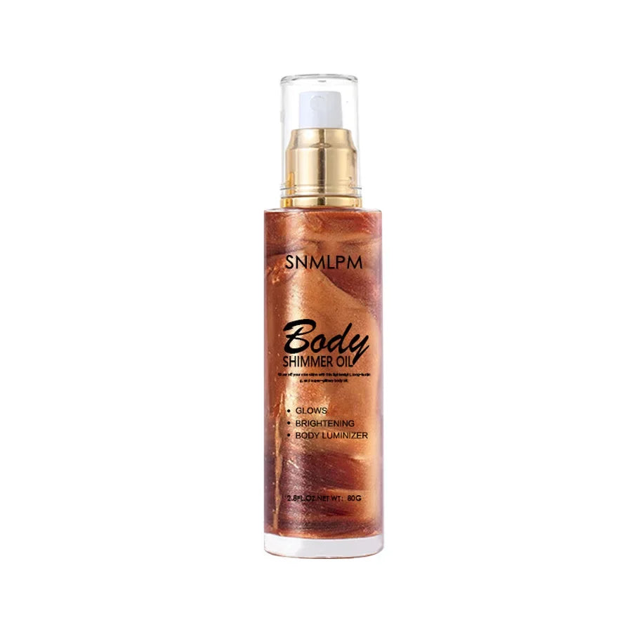80G Body Luminous Oil Quicksand Highlight Oil Brighten Face Body Repair Highlight Oil Diamond Muscle Body Glitter Oil